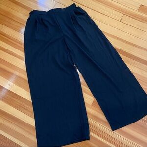 SHEIN Black Elastic Waist Pants